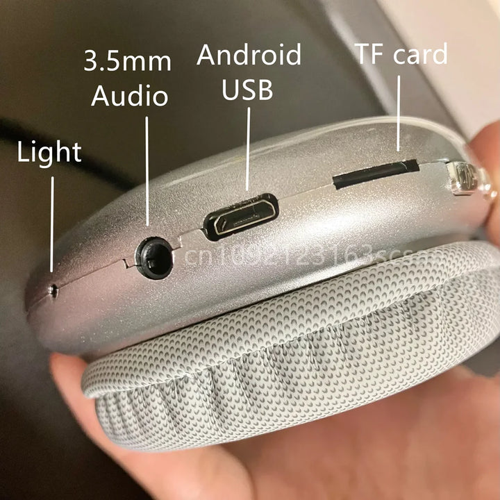 P9 Headphones Bluetooth Sem Fios com Cancelamento de Ruído – Auscultadores Over-Ear com Microfone para Desporto, Gaming e Apple
