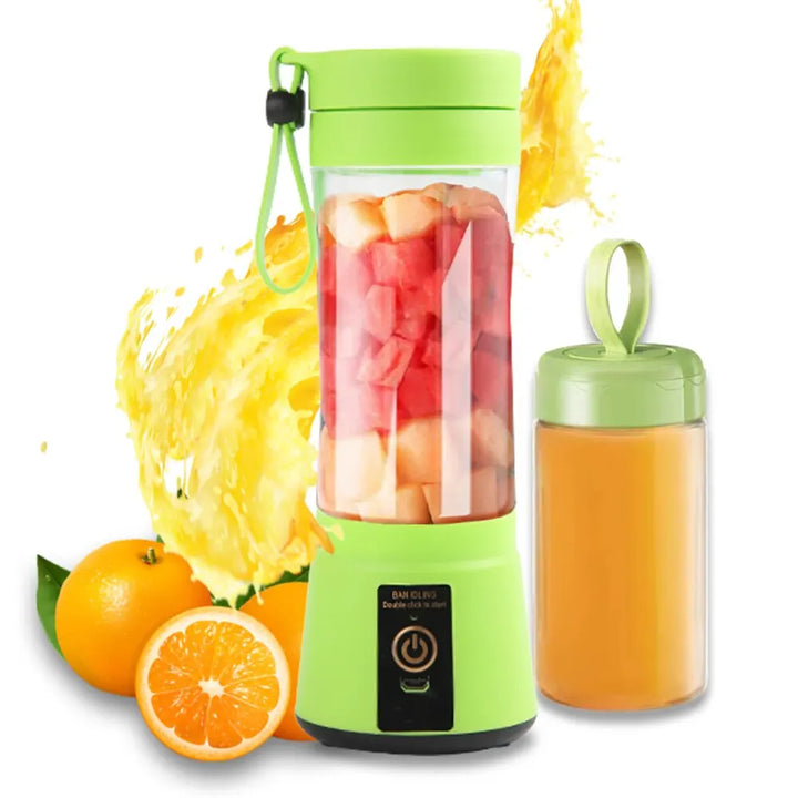 Liquidificador Portátil USB Recarregável 380ml com 6 Lâminas