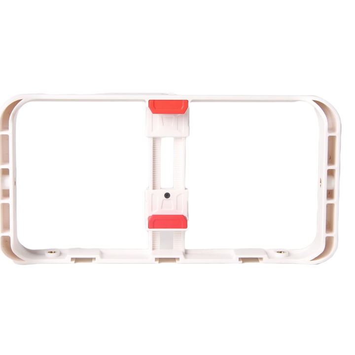 M-REMOTE Rig para smartphone com 3 suportes de sapata, estabilizador de vídeo handheld e suporte para tripé. Ideal para filmagens profissionais e gravações estáveis.
