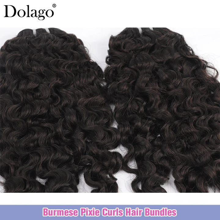Extensões de Cabelo Humano Curly Burmese Pix Curls – Weave Virgin Remy, Encaracolado Estilo Espiral, Cabelo Cru Vietnamita
