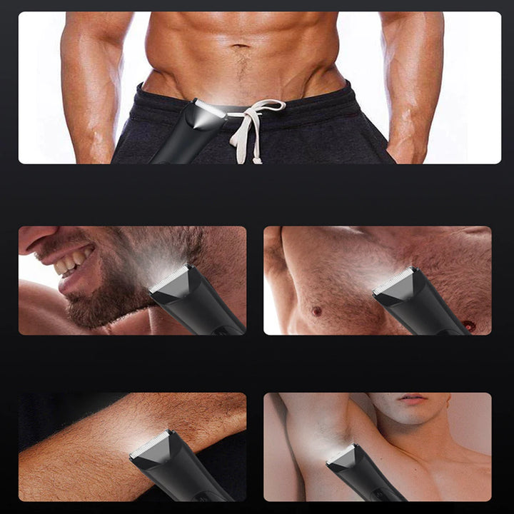 Aparador de Pelos Masculino 6 em 1 – Corpo, Rosto e Áreas Sensíveis