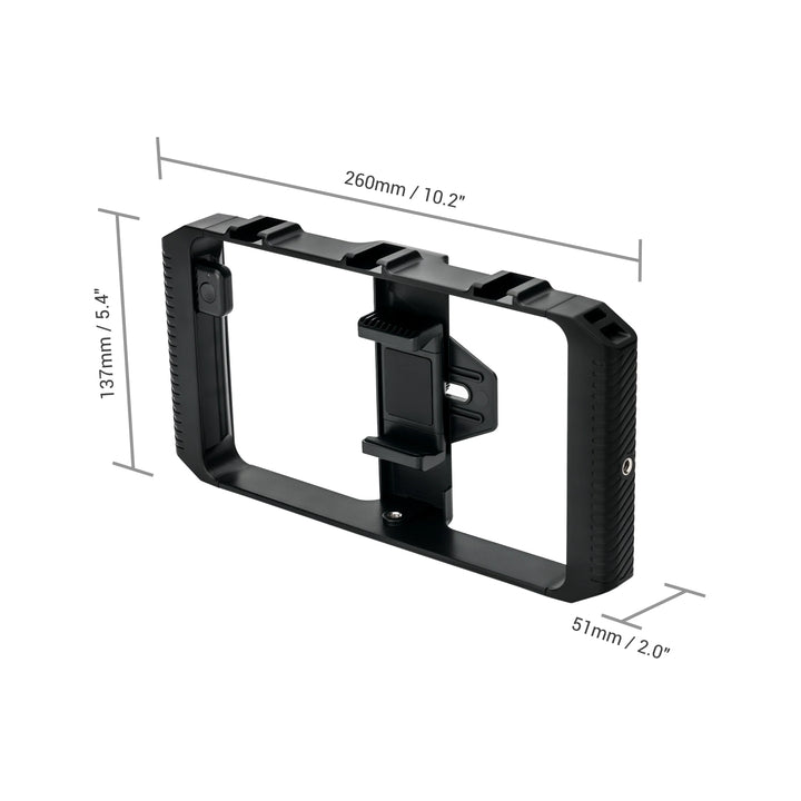 Suporte Estabilizador de Vídeo para Telemóvel – Smartphone Video Rig KIWIFOTOS com Controlo Remoto e Montagem Tripé