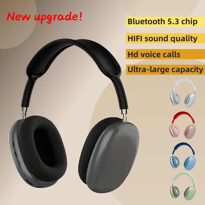 Auriculares Bluetooth Sem Fios para Gaming e Desporto com Cancelamento Ativo de Ruído e Som HiFi Estéreo