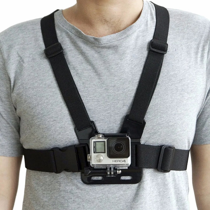 Suporte de Peito para Telemóvel – Fixação Segura para iPhone, Xiaomi, Samsung e GoPro
