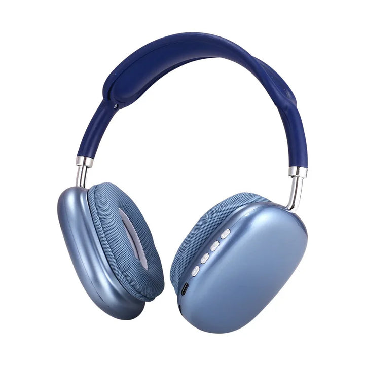 P9 Headphones Bluetooth Sem Fios com Cancelamento de Ruído – Auscultadores Over-Ear com Microfone para Desporto, Gaming e Apple