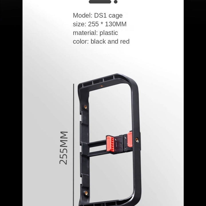 M-REMOTE Rig para smartphone com 3 suportes de sapata, estabilizador de vídeo handheld e suporte para tripé. Ideal para filmagens profissionais e gravações estáveis.