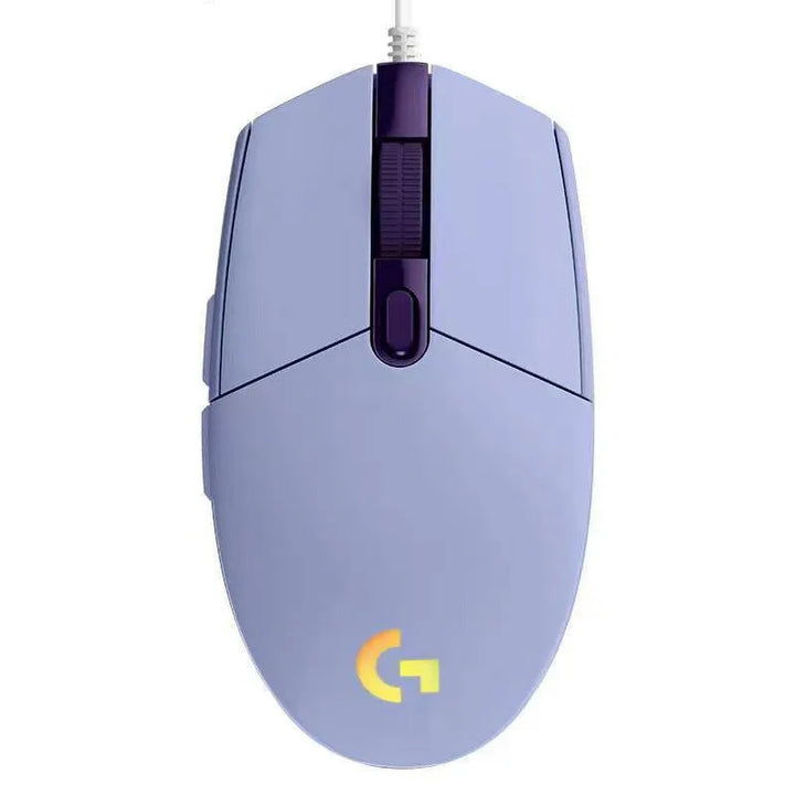 Logitech G102 Mouse USB Com Fio para Jogos – 8000 DPI com Efeito Óptico Rainbow