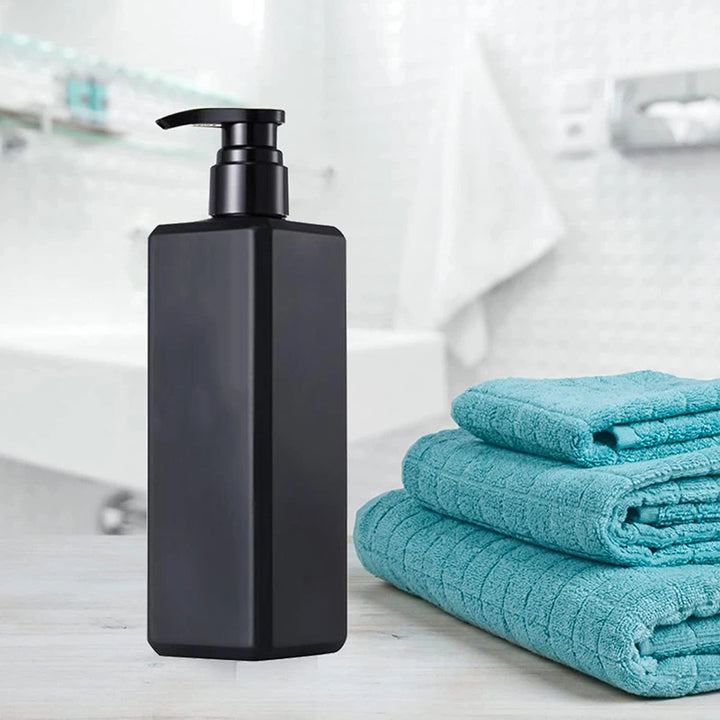 Kit de 1/2/4 Dispensadores de Sabão Líquido 500ml – Garrafa Plástica Reutilizável com Bomba para Banheiro e Cozinha