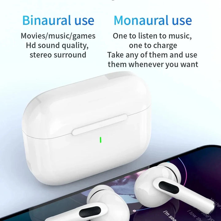 Auriculares Bluetooth Pro 5 TWS Max – In-Ear Sem Fios com Cancelamento de Ruído e Microfone | Compatíveis com iPhone e Android