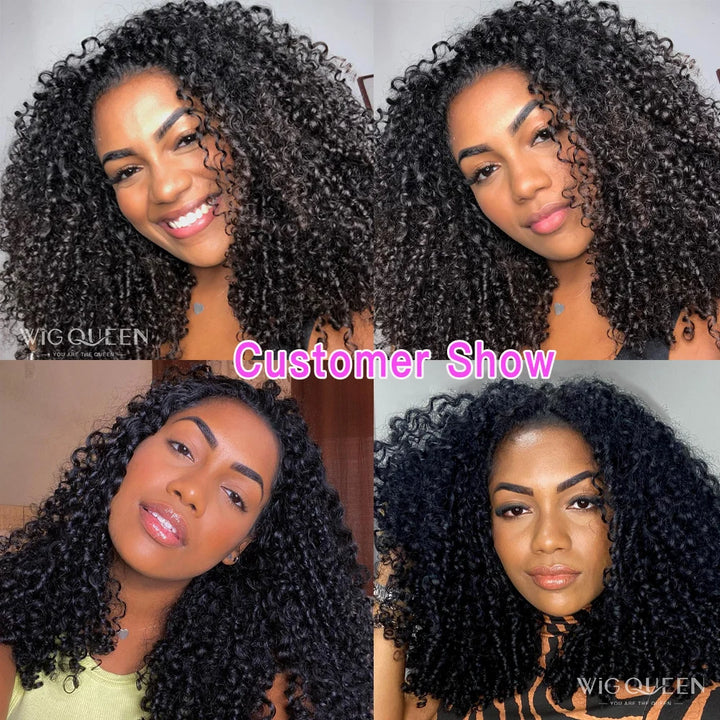 Extensões de Cabelo Humano Kinky Curly 10A – Cabelos Brasileiros Naturais 3B/3C, Remy, Não Processados, Weave Pixie Style