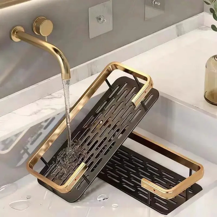 Prateleira de Casa de Banho de Canto Sem Furos – Suporte de Parede Flutuante para Armazenamento | Estante de Duche Montada na Parede