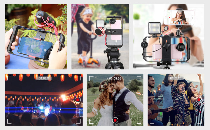 Suporte Cage para Telemóvel Ulanzi U-Rig Pro – Estabilizador Profissional para Filmagens e Vlogging com Smartphone