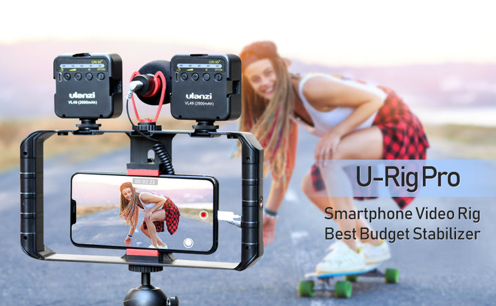 Suporte Cage para Telemóvel Ulanzi U-Rig Pro – Estabilizador Profissional para Filmagens e Vlogging com Smartphone